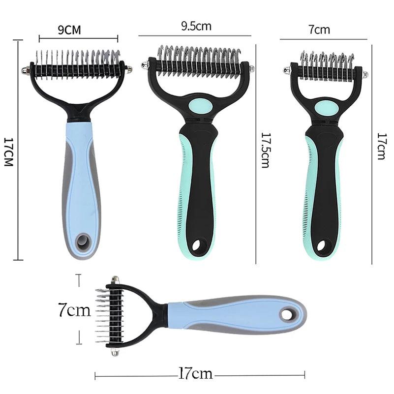 Pets Fur Knot Cutter Dog Pet Deshedding Tools Pet Cat Hair Removal Comb Brushes Dogs Grooming Shedding Supplies - Ammpoure Wellbeing