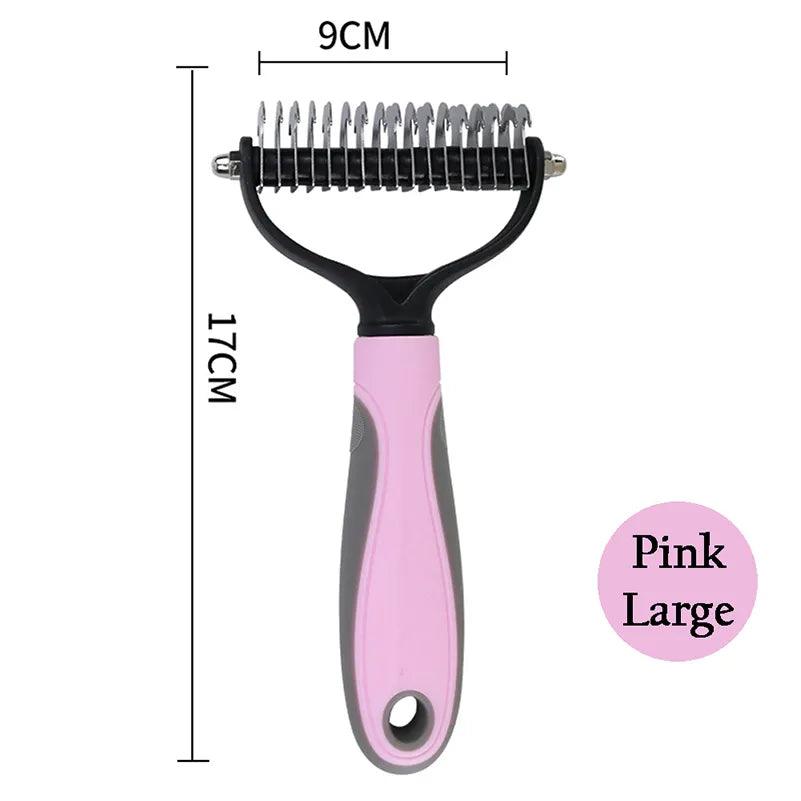 Pets Fur Knot Cutter Dog Pet Deshedding Tools Pet Cat Hair Removal Comb Brushes Dogs Grooming Shedding Supplies - Ammpoure Wellbeing