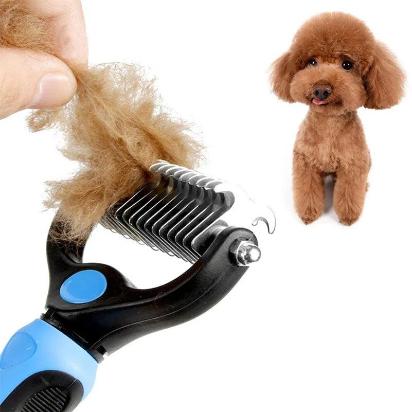 Pets Fur Knot Cutter Dog Pet Deshedding Tools Pet Cat Hair Removal Comb Brushes Dogs Grooming Shedding Supplies - Ammpoure Wellbeing