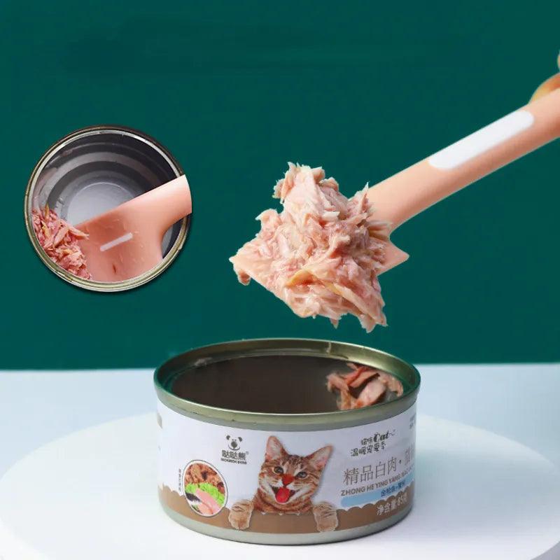 Pets Tableware Canned Spoons for Cats Dogs Wet Food for Pets Feeding Stirring Spoons with Long Handles Accessories Feeder Shovel - Ammpoure Wellbeing