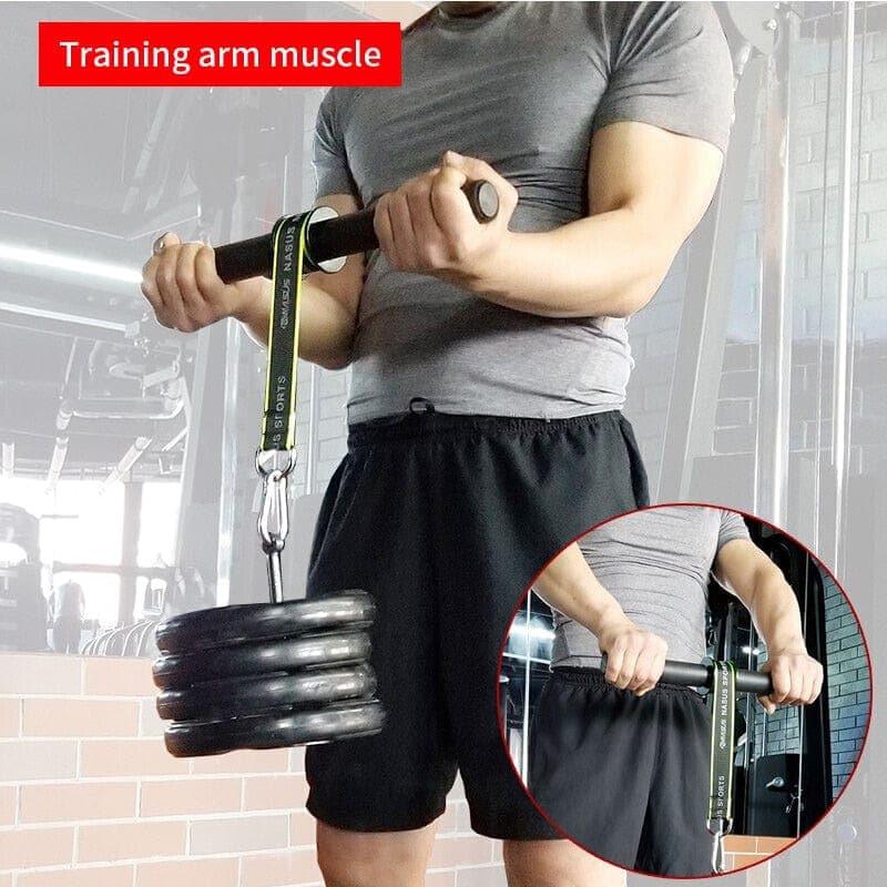 PG Gym Fitness Forearm Trainer Strengthener Hand Gripper Strength Exerciser Weight Lifting Rope Waist Roller Fitness Equipment - Ammpoure Wellbeing
