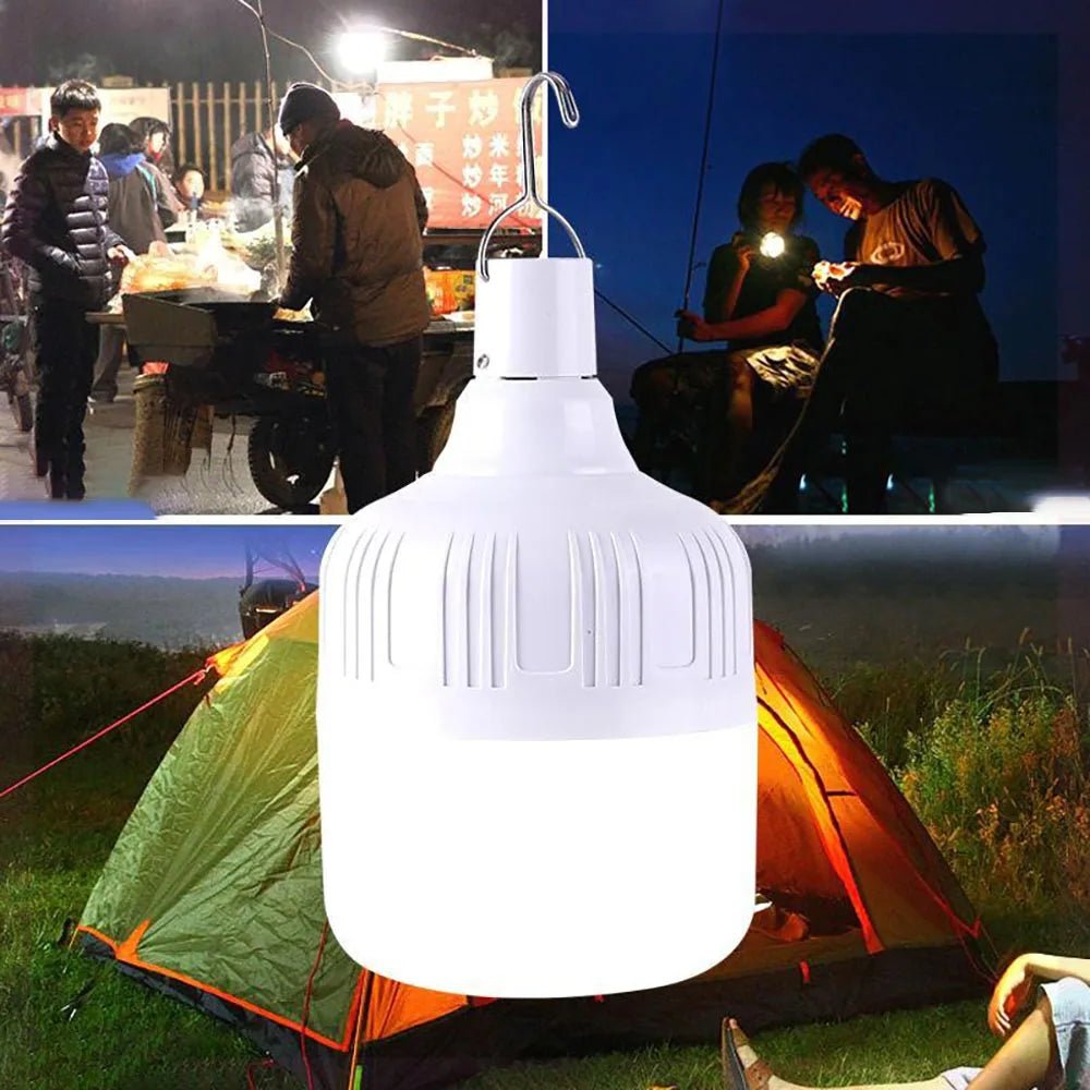 Portable Camping Lights Rechargeable lamp Led Light Lantern Emergency Bulb High Power Tents Lighting Flashlight Equipment Bulb - Ammpoure Wellbeing