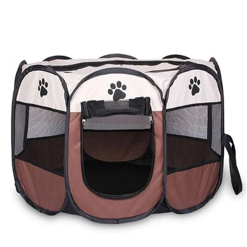 Portable Foldable Pet Tent Kennel Octagonal Fence Puppy Shelter Easy To Use Outdoor Easy Operation Large Dog Cages Cat Fences - Ammpoure Wellbeing