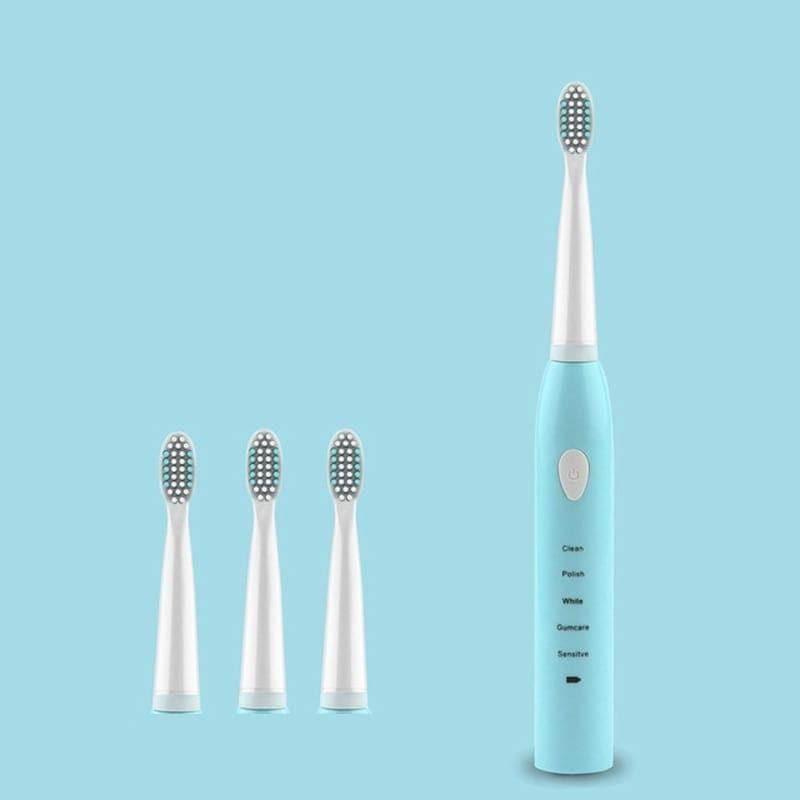 Powerful Ultrasonic Sonic Electric Toothbrush USB Charge Rechargeable Tooth Brush Washable Electronic Whitening Teeth Brush J110 - Ammpoure Wellbeing