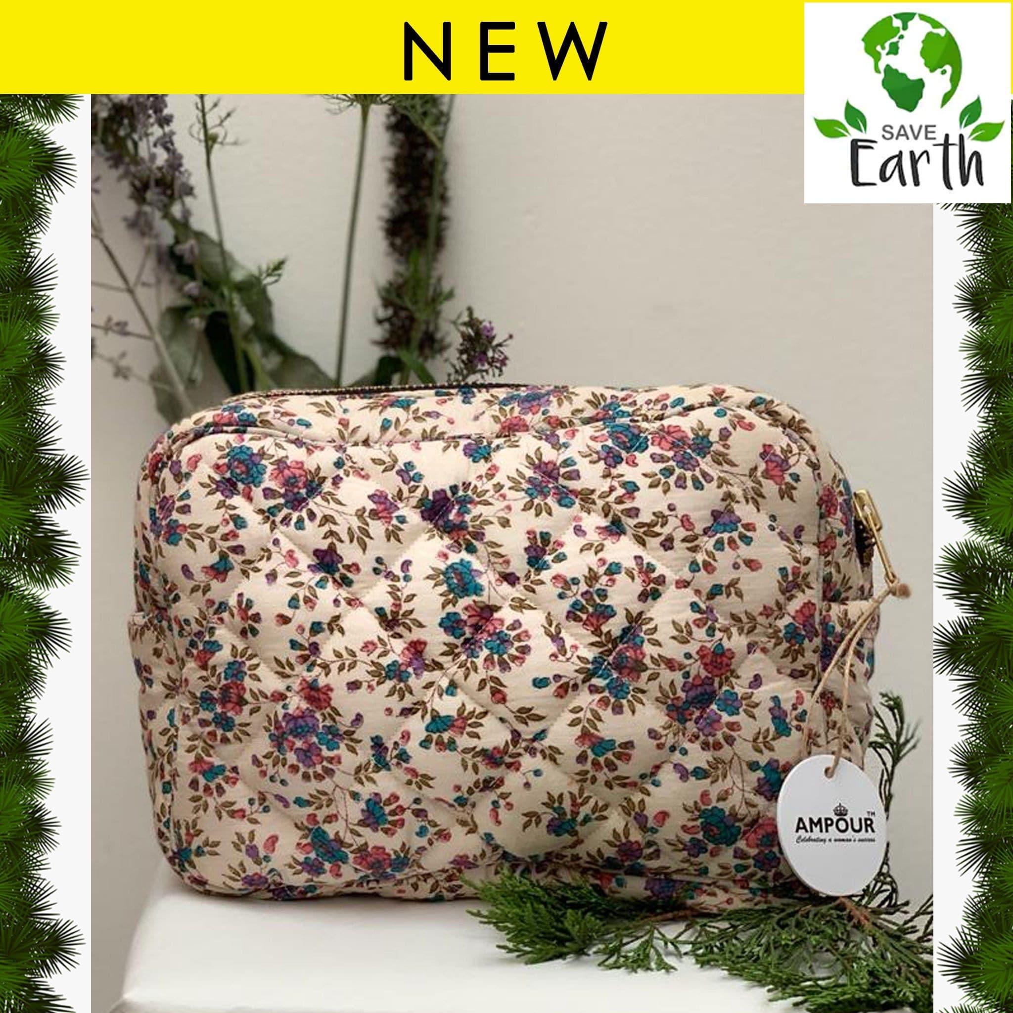 Premium Recycled Silk Washbag (One - Off Print) All - Ammpoure Wellbeing