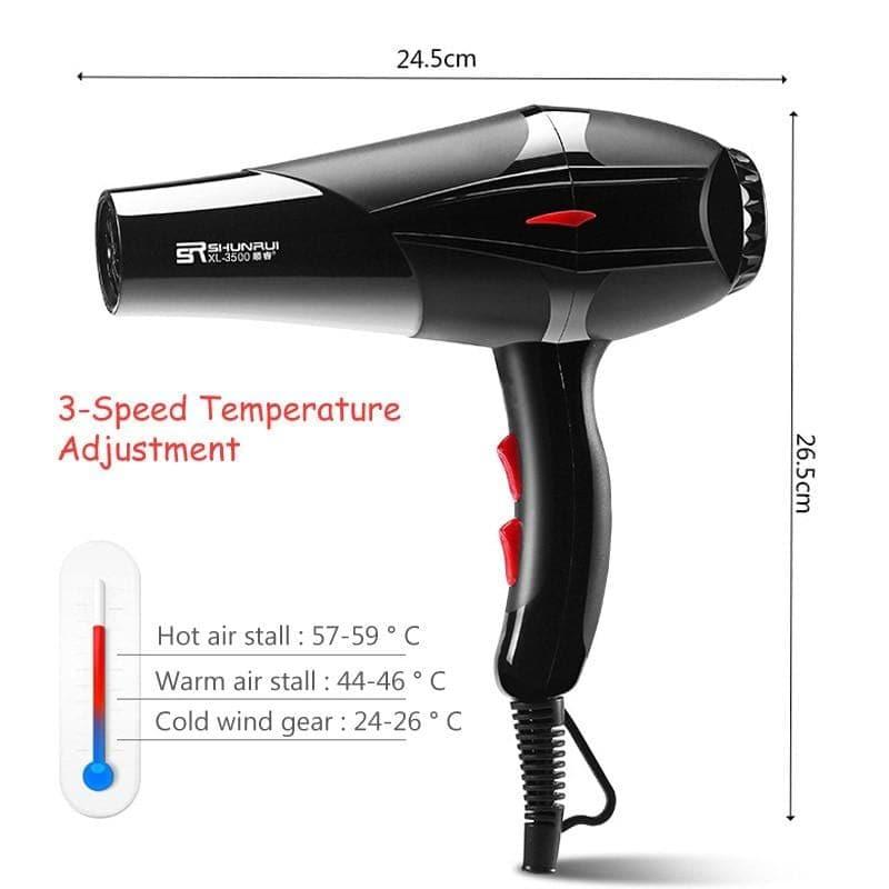 Professional Strong Power Hair Dryer 3200W/1400W (100 - 240V) - Ammpoure Wellbeing