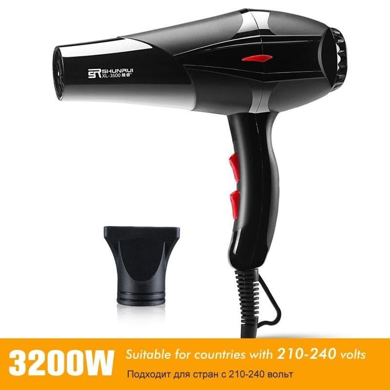 Professional Strong Power Hair Dryer 3200W/1400W (100 - 240V) - Ammpoure Wellbeing