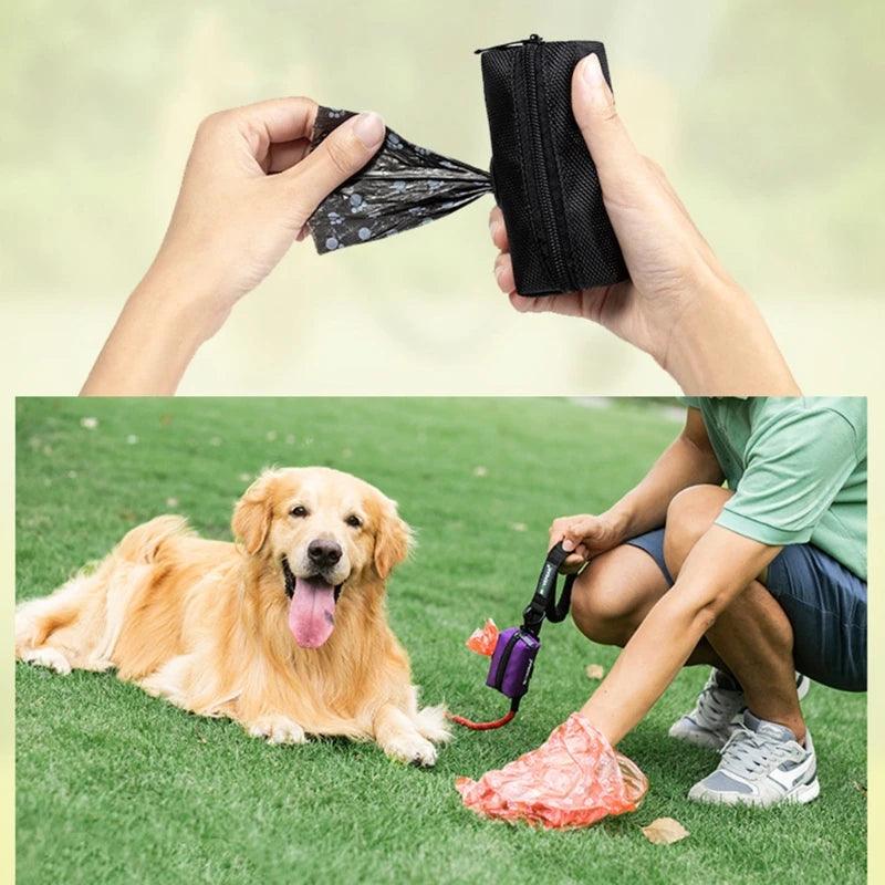 Protable Dog Poop Bag Biodegradable Dispenser Pouch Garbage Bags Organizer Pet Puppy Cat Pick Up Poop Bag Holder Dispenser - Ammpoure Wellbeing