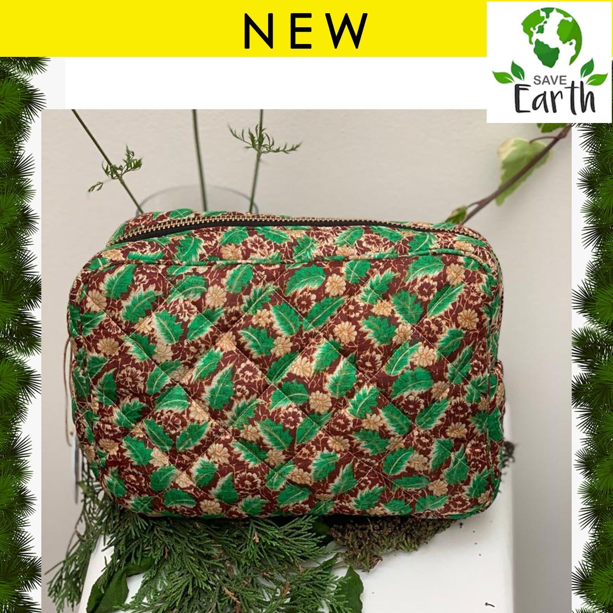 Recycled Silk Washbag (One - Off Print) - Ammpoure Wellbeing