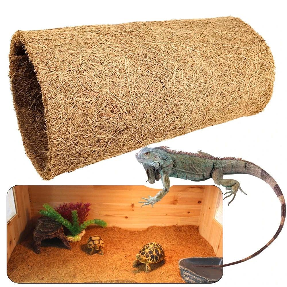 Reptile Carpet Natural Coconut Fiber Coir Tortoise Mat for Pet Terrarium Liner Reptile Supplies Lizard Snake pet products - Ammpoure Wellbeing