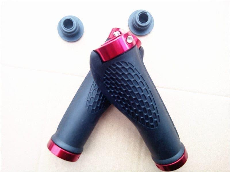 Rubber Bike Handlebar Grip Anti - Skid Ergonomic Mountain MTB Cycling Parts Bicycle Grips Black Gold Red Blue - Ammpoure Wellbeing