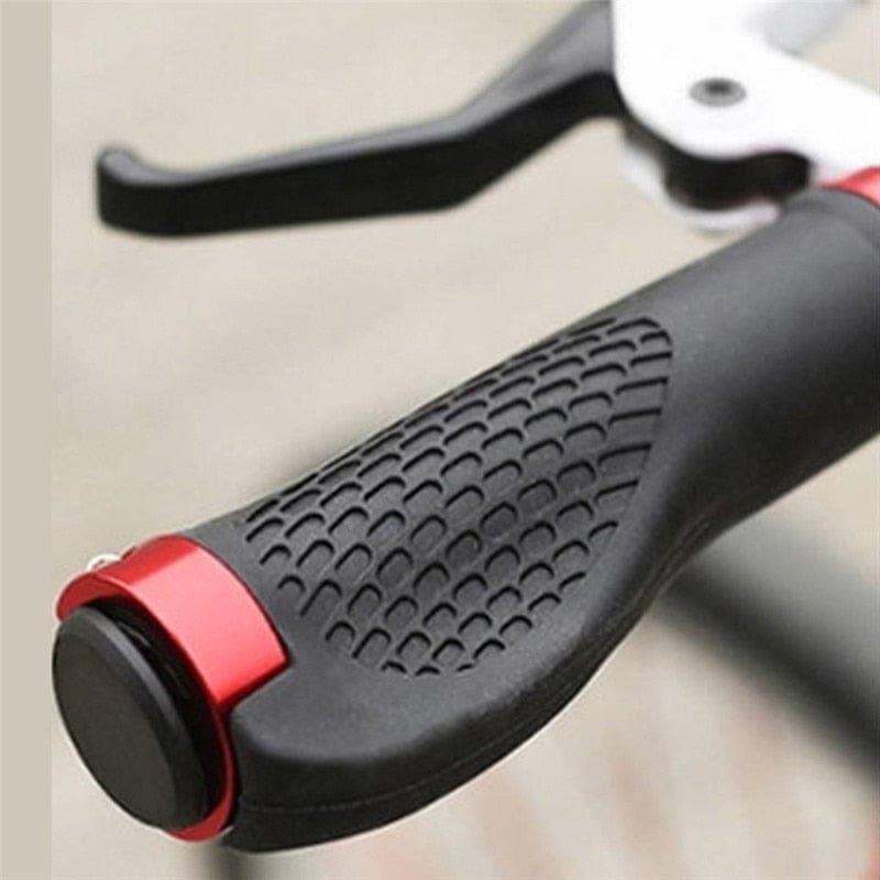 Rubber Bike Handlebar Grip Anti - Skid Ergonomic Mountain MTB Cycling Parts Bicycle Grips Black Gold Red Blue - Ammpoure Wellbeing