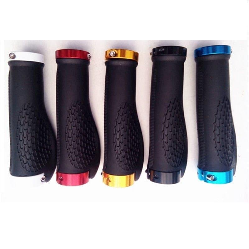 Rubber Bike Handlebar Grip Anti - Skid Ergonomic Mountain MTB Cycling Parts Bicycle Grips Black Gold Red Blue - Ammpoure Wellbeing