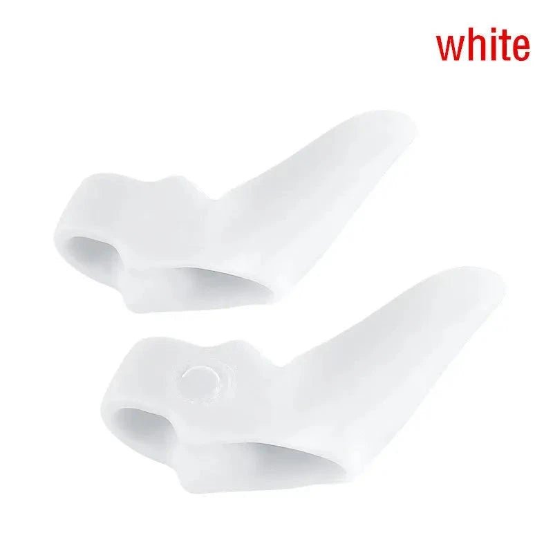 Silicone Gel 2pcs Thumb Corrector Bunion Little Toe Protector Separator Hallux Valgus Finger Straightener Foot Care Relief Pads - Ammpoure Wellbeing