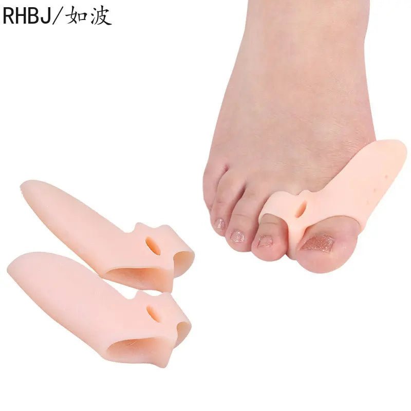 Silicone Gel 2pcs Thumb Corrector Bunion Little Toe Protector Separator Hallux Valgus Finger Straightener Foot Care Relief Pads - Ammpoure Wellbeing