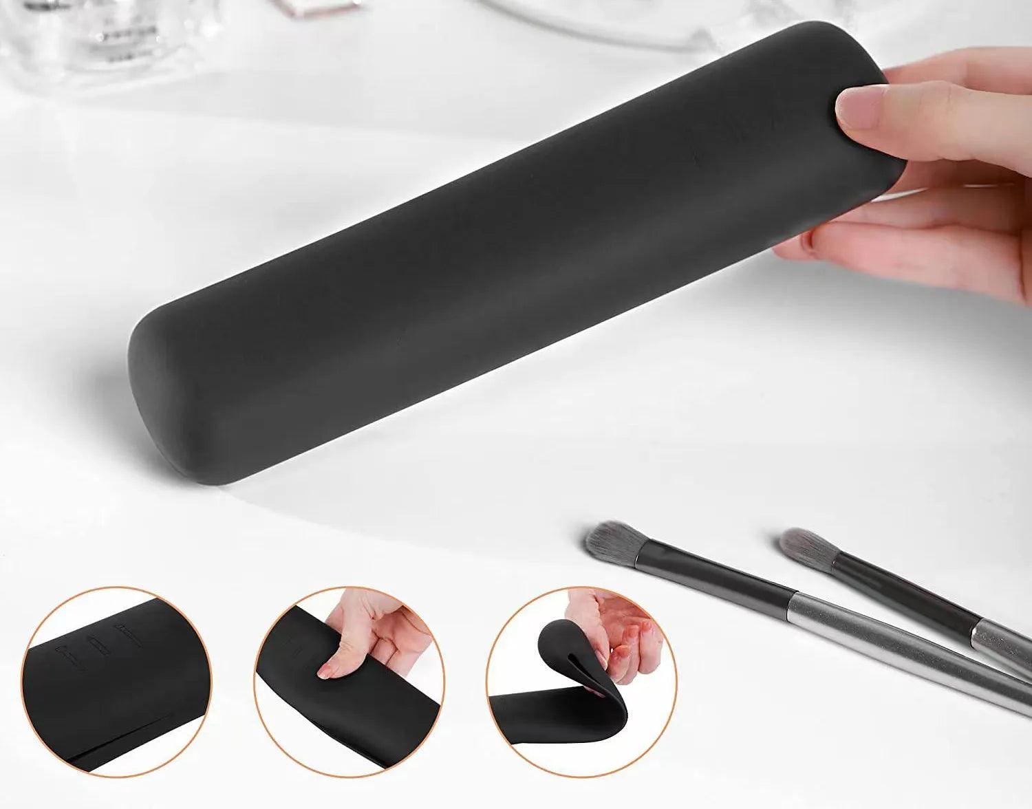 Silicone Makeup Brush Travel Case Waterproof Makeup Brush Travel Holder For All Brushes Sac De Rangement Fast Drop Shipping - Ammpoure Wellbeing