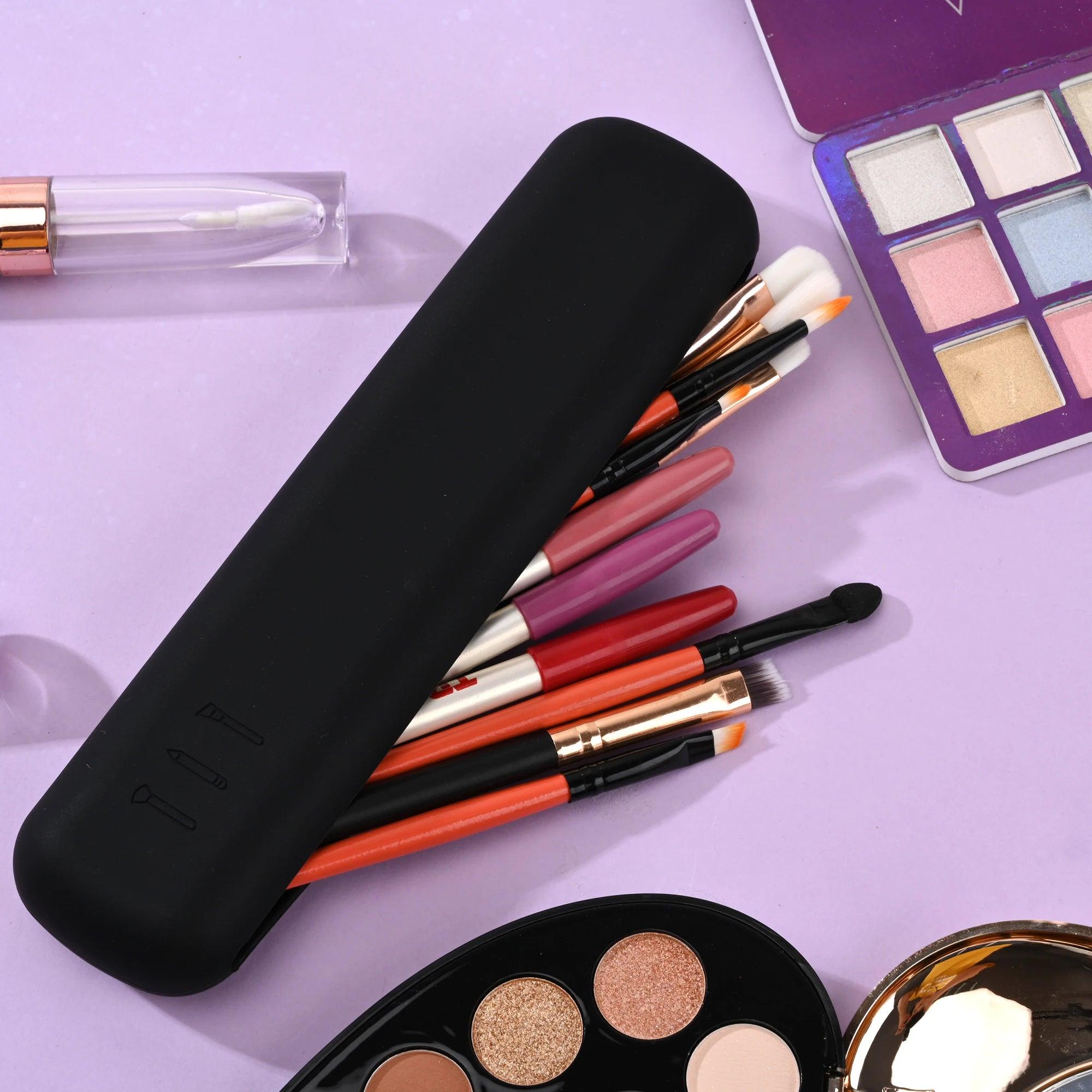 Silicone Makeup Brush Travel Case Waterproof Makeup Brush Travel Holder For All Brushes Sac De Rangement Fast Drop Shipping - Ammpoure Wellbeing