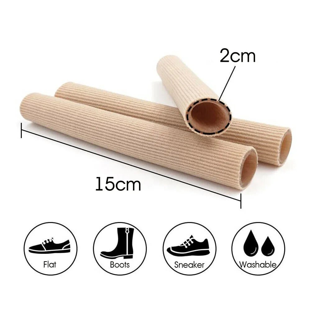 Silicone Tube Toe Protector Separator Applicator Soft Cushion Pad Cap Bunion Corrector Pain Relief Protection Foot Care Sleeve - Ammpoure Wellbeing