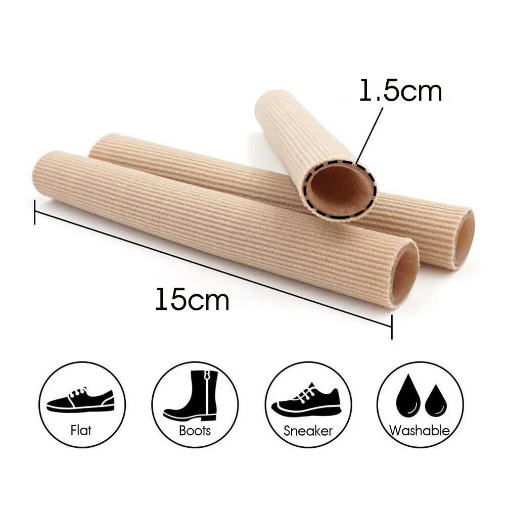 Silicone Tube Toe Protector Separator Applicator Soft Cushion Pad Cap Bunion Corrector Pain Relief Protection Foot Care Sleeve - Ammpoure Wellbeing