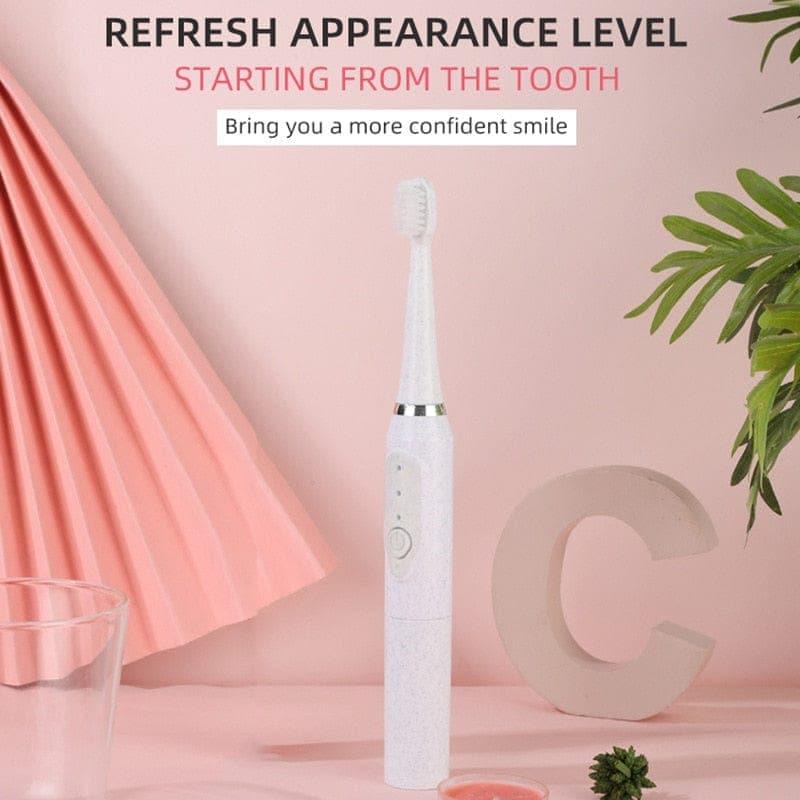 Sonic Electric Toothbrush For Men And Women Adult Non - Rechargeable Soft Fur Full - Automatic Waterproof Coupl - Ammpoure Wellbeing