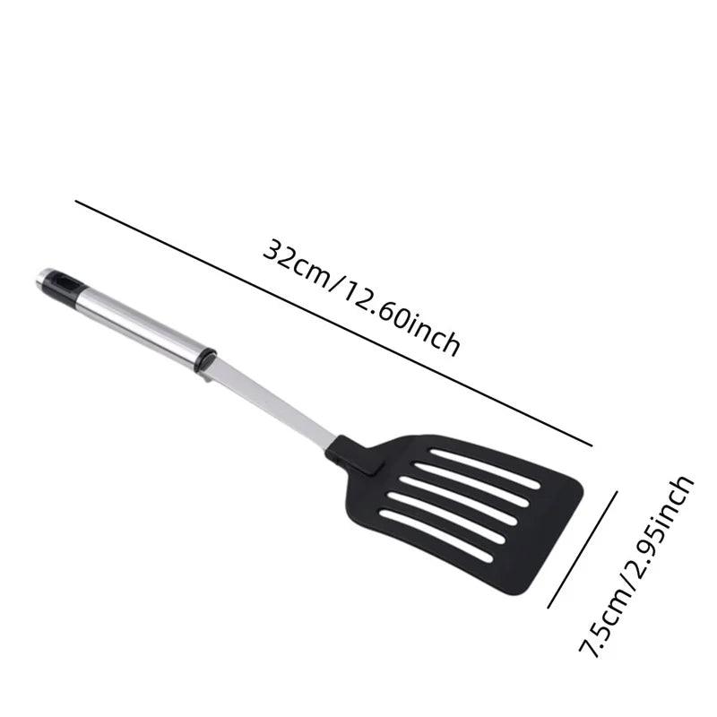 Stainless Steel Turners Kitchen Tools Nylon Handle Spatula Fried Shovel Egg Fish Frying Pan Scoop Spatula Cooking Utensils - Ammpoure Wellbeing