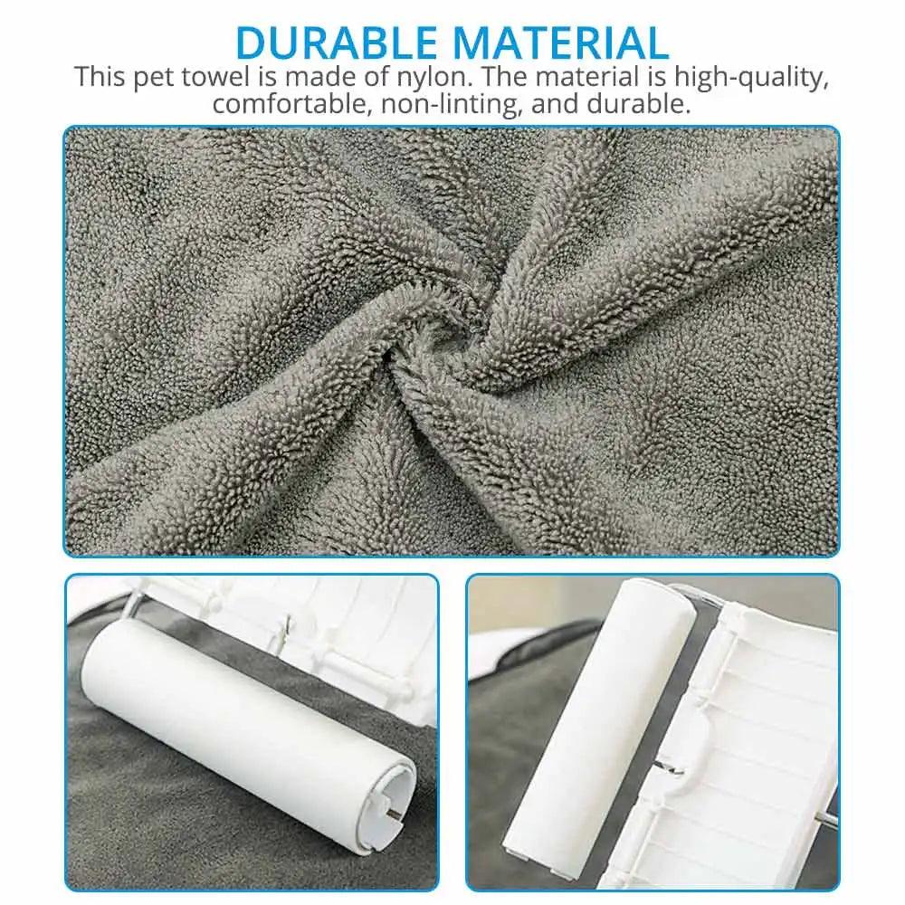 Super Absorbent Big Puppy Pet Dog Towel Bathrobe Bath Towels Quick - Drying Cat Bath Towel Bath Supplies Dog Towel Microfiber - Ammpoure Wellbeing