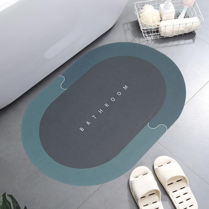 Super Absorbent Shower Bath Mat Bathroom Anti - Slip Carpet Rug Simple Kitchen Entrance Soft Door Bathtub Side Bath Mat Home Decor - Ammpoure Wellbeing