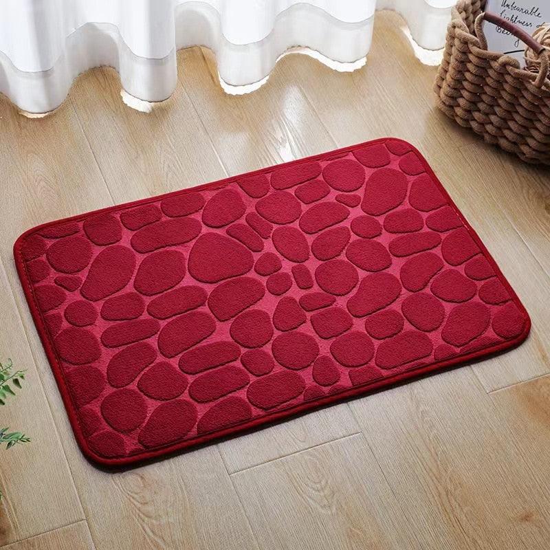 Super Absorbent Shower Bath Mat Bathroom Anti - Slip Carpet Rug Simple Kitchen Entrance Soft Door Bathtub Side Bath Mat Home Decor - Ammpoure Wellbeing