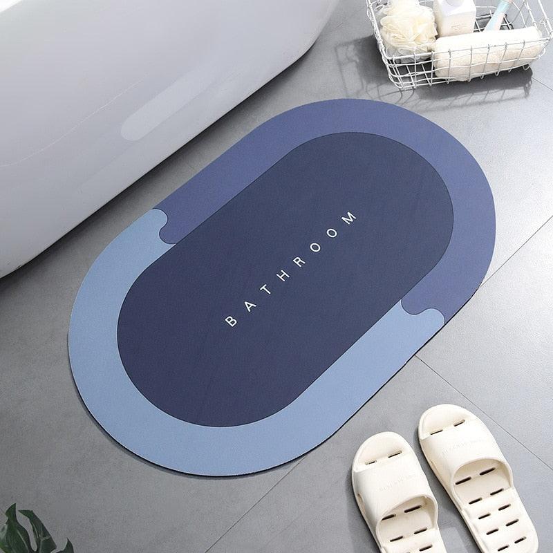 Super Absorbent Shower Bath Mat Bathroom Anti - Slip Carpet Rug Simple Kitchen Entrance Soft Door Bathtub Side Bath Mat Home Decor - Ammpoure Wellbeing