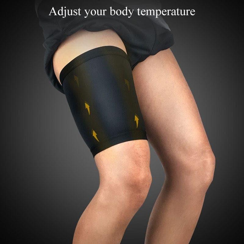 Thigh Wrap Hamstring Brace Support Compression Sleeve for Pulled Hamstring Strain Injury Tendonitis Rehab and Recovery New - Ammpoure Wellbeing