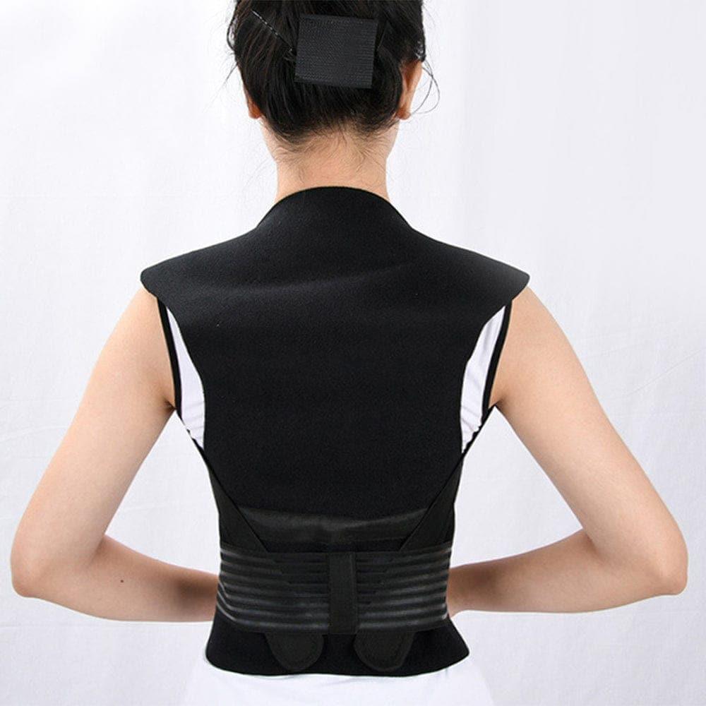 Tourmaline Self - heating Magnetic Therapy Waist Back Shoulder Posture Corrector Spine Lumbar Brace Back Support Belt Pain Relief - Ammpoure Wellbeing