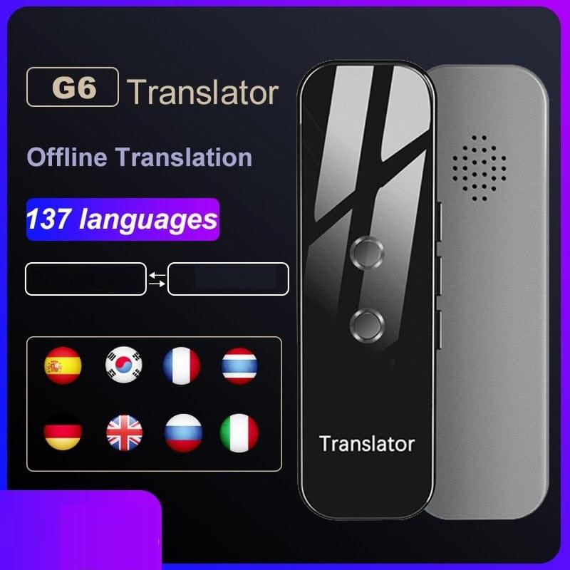 Translator Portable 137 Languages Smart Instant Voice Text APP Photograph Translate Language Learning Travel Business - Ammpoure Wellbeing