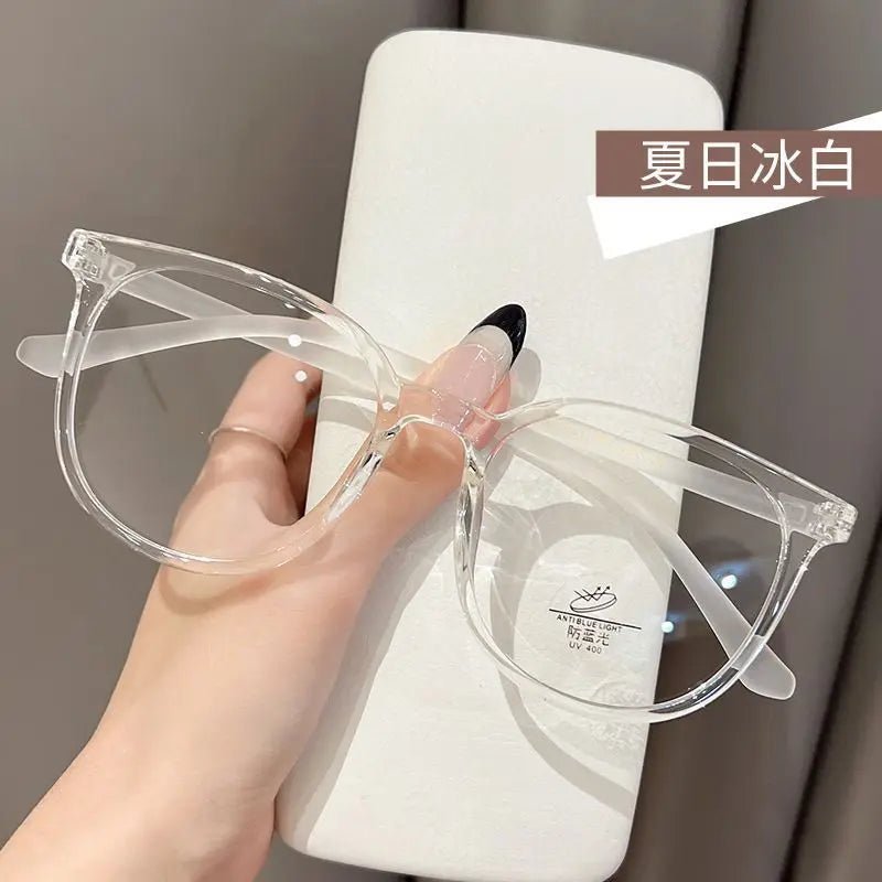 Transparent Computer Glasses Frame Women Men Anti Blue Light Round Eyewear Blocking Glasses Square Optical Spectacle Eyeglass - Ammpoure Wellbeing