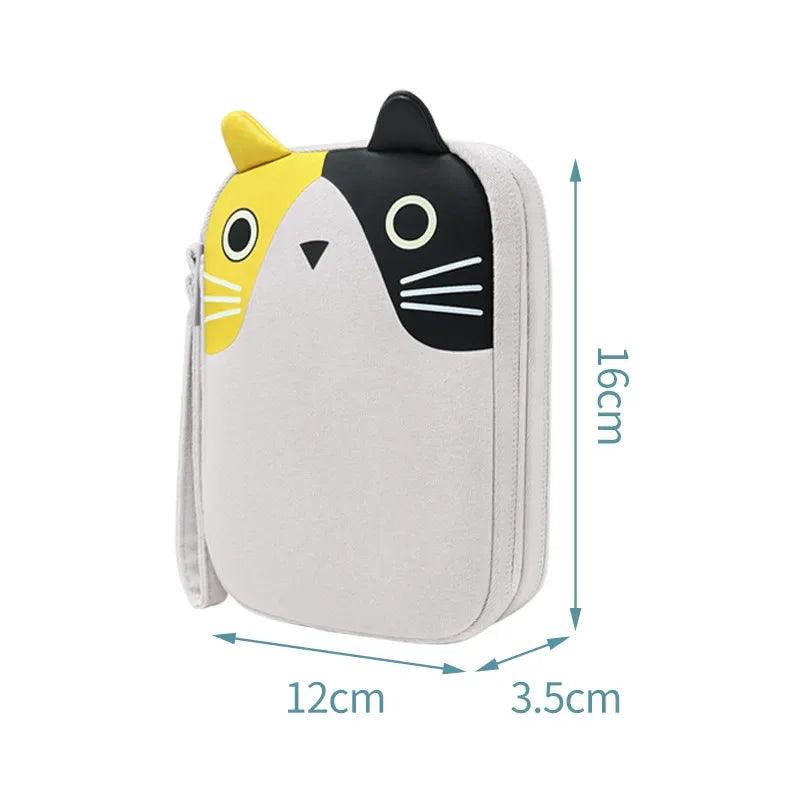 Travel Cable Bag Portable Digital USB Gadget Organizer Cartoon Cute Charger Wires Hard disk Zipper Storage Pouch Earphone Bag - Ammpoure Wellbeing