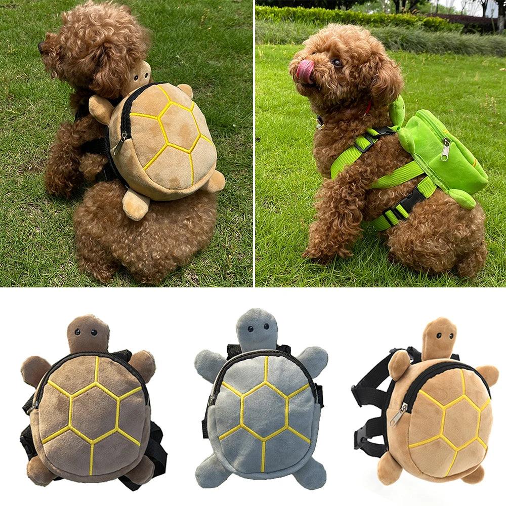 Turtle Shape Pet Backpack Dog Snack Bag Puppy School Bag Large Capacity Chihuahua Backpack Dog Accessories Small Dog Bag perros - Ammpoure Wellbeing