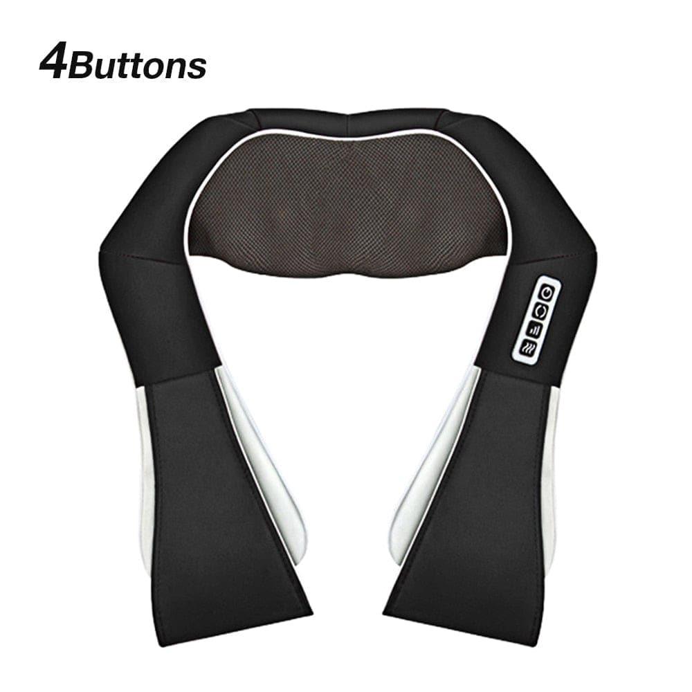 U Shape Electrical Shiatsu Body Shoulder Neck Massager Back Infrared 4D Kneading Massage Shawl Car Home Best Gift HealthCare - Ammpoure Wellbeing