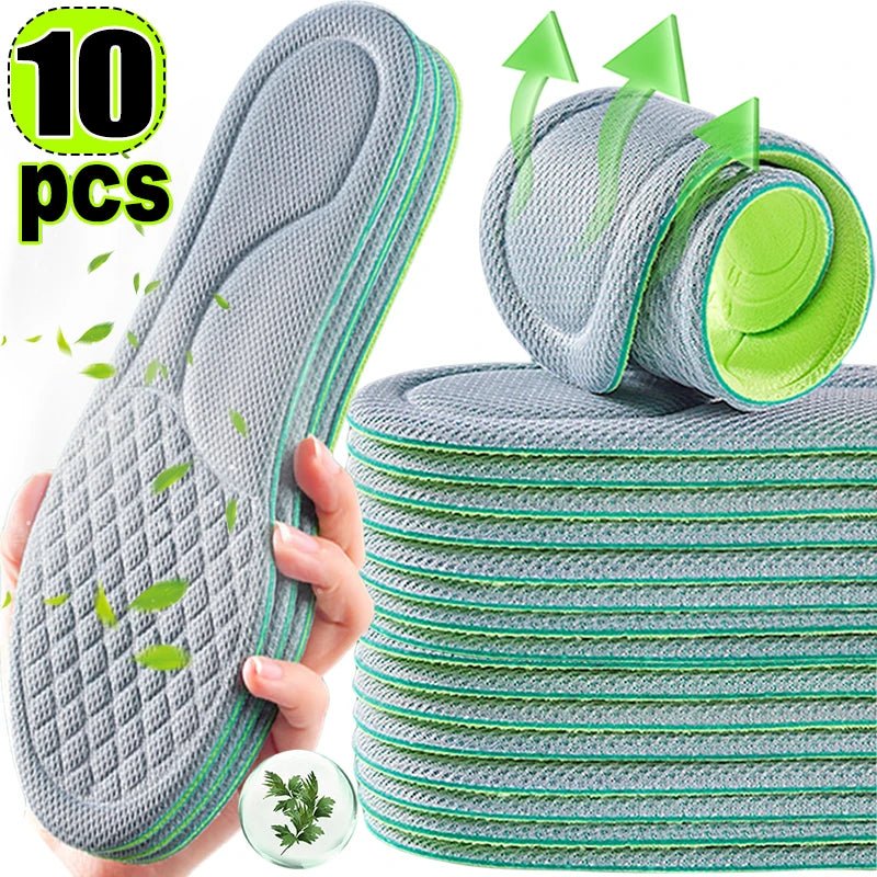 Unisex Memory Foam Orthopedic Insoles Deodorizing Insole For Shoes Sports Absorbs Sweat Soft Antibacterial Shoe Accessories - Ammpoure Wellbeing