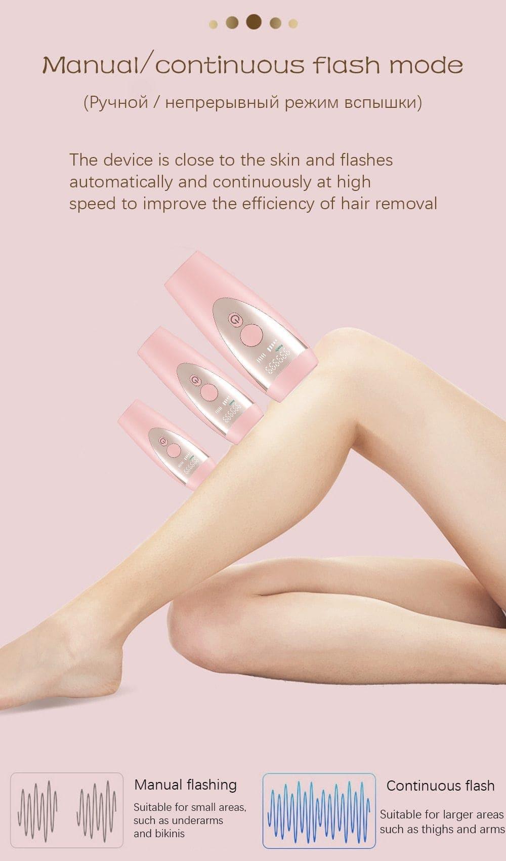 Upgraded IPL Laser Hair Removal - Flash Epilator - Ammpoure Wellbeing