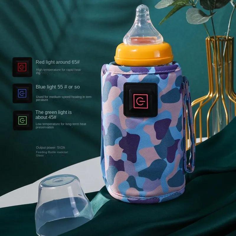 USB Milk Water Warmer Travel Stroller Insulated Bag Baby Nursing Bottle Heater Supplies for Outdoor - Ammpoure Wellbeing