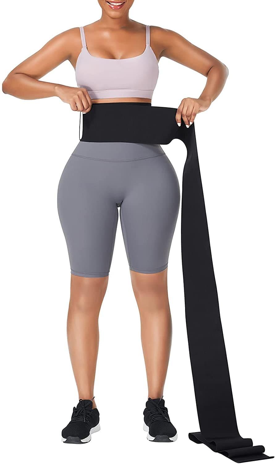Waist Trainer for Women Snatch Bandage Tummy Sweat Wrap Plus Size Workout Waist Trimmer for Gym Sport - Ammpoure Wellbeing