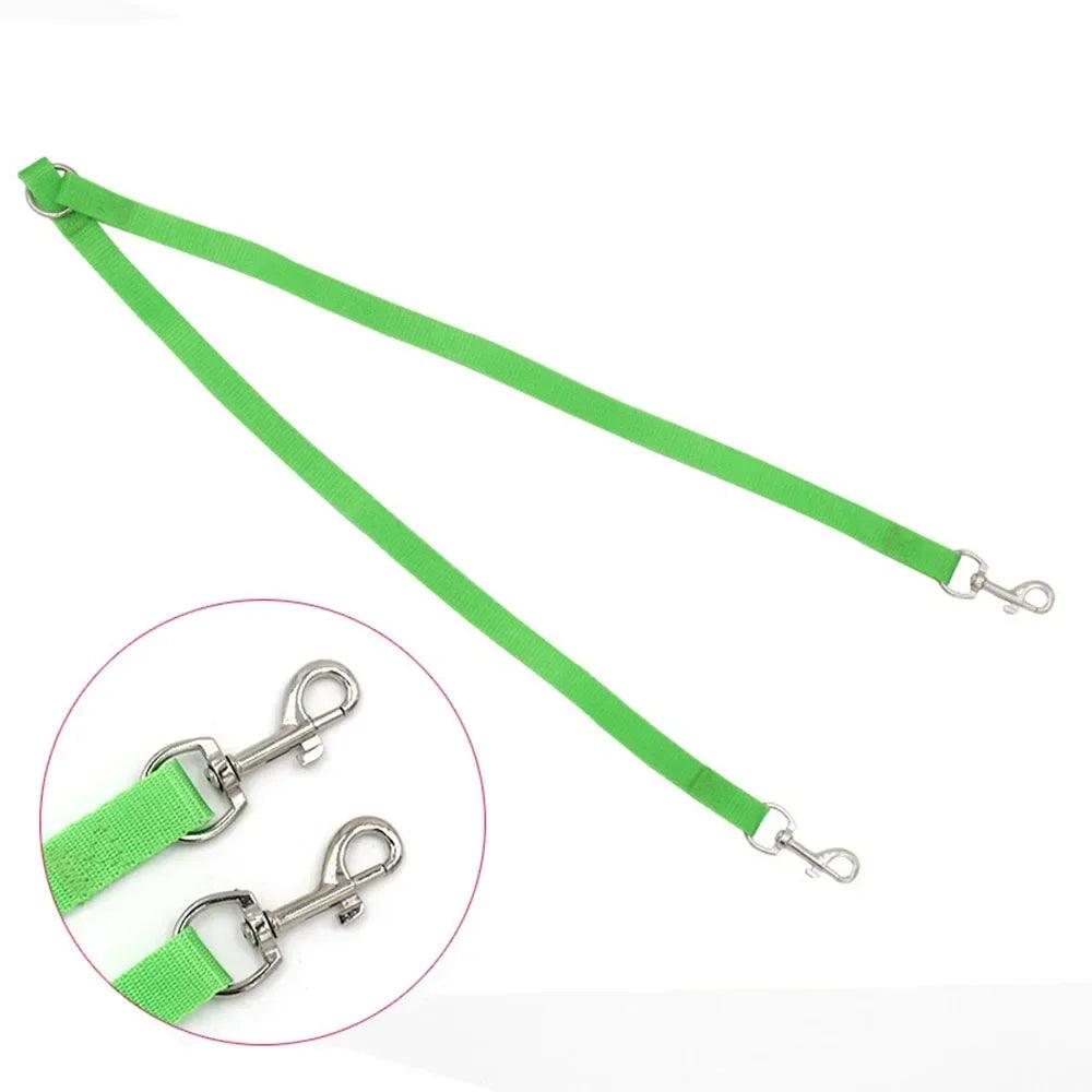 Walk Two Dog Leash Coupler Nylon Double Twin Leash Walking Leash for 2 Small Dogs Double Leash Two Way Dual Pet Puppy Cat Leads - Ammpoure Wellbeing