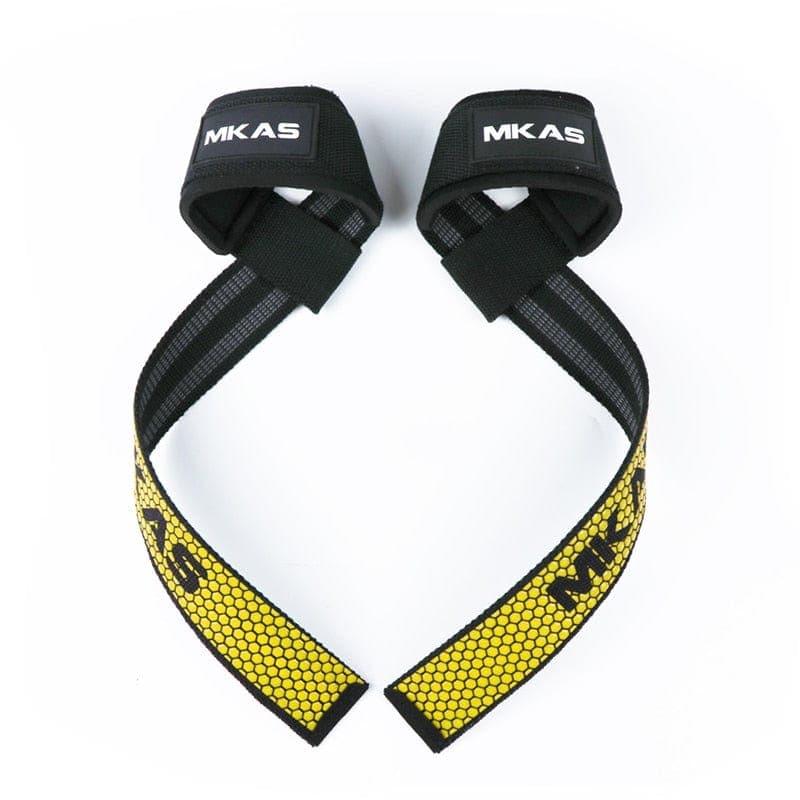 Weight lifting Wrist Straps Fitness Bodybuilding Training Gym lifting straps with Non Slip Flex Gel Grip - Ammpoure Wellbeing