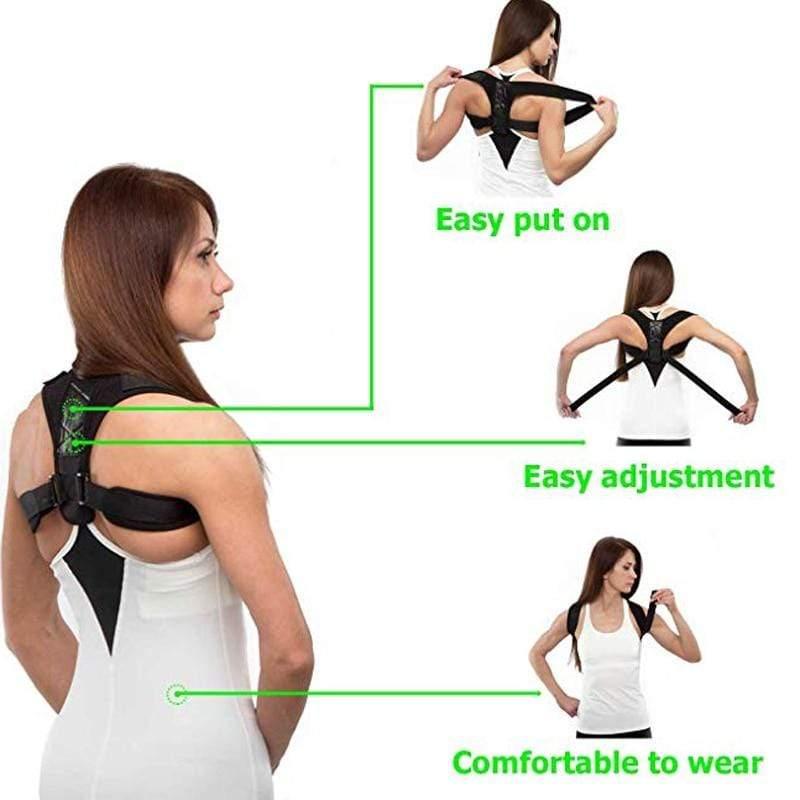 Wholesale Back Support Adjustable Posture Corrector Belt - Pack of 10 - Ammpoure Wellbeing