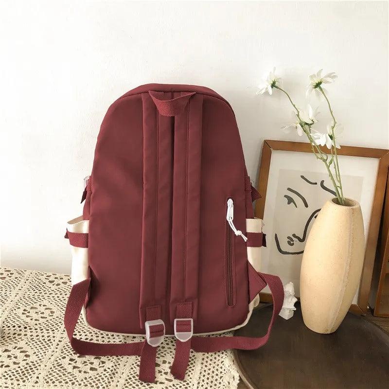 Women Backpack Waterproof School Bag For Teenager Girl Student Bookbag Laptop Cute Female Travel Bagpack - Ammpoure Wellbeing