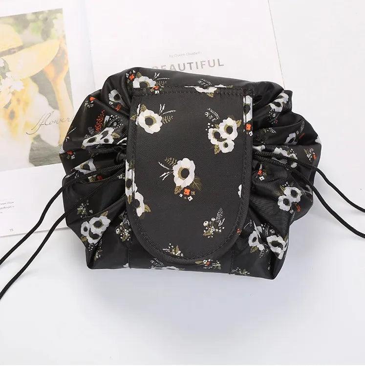 Women Drawstring Cosmetic Bag Travel Storage Makeup Bag Organizer Female Make Up Pouch Portable Waterproof Toiletry Beauty Case - Ammpoure Wellbeing