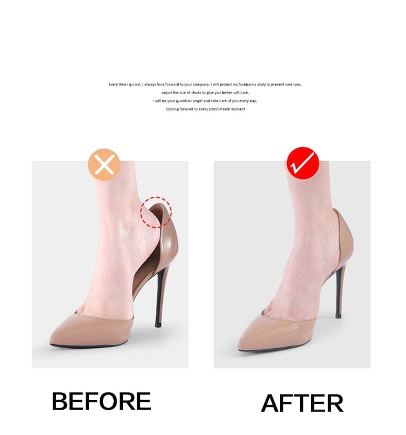 Women Insoles for Shoes High Heel Transparent Pad Adjust Size Adhesive Heels Pads Protector Sticker Pain Relief Foot Care Insert - Ammpoure Wellbeing