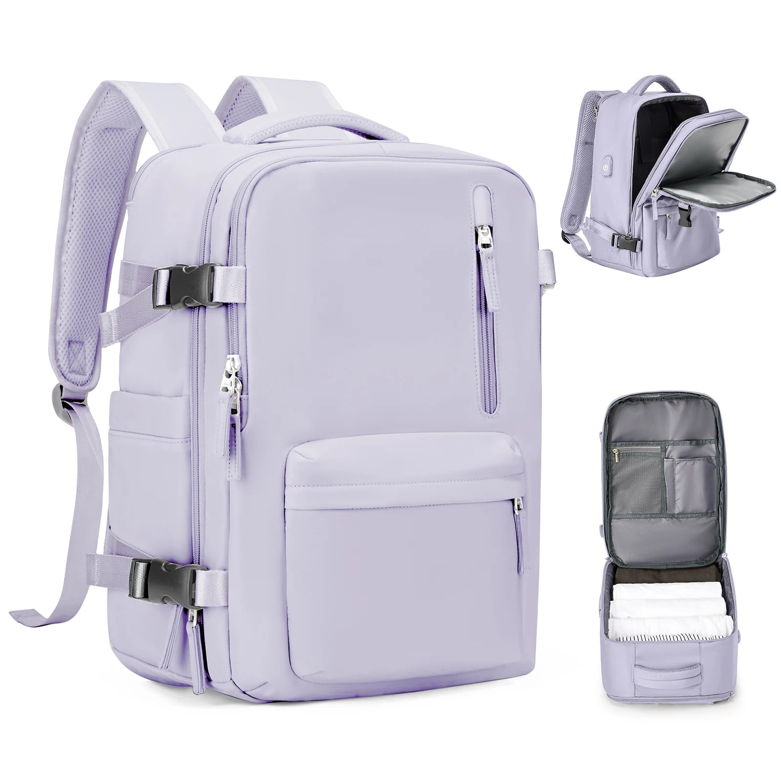 Women's Cabin Travel Backpack Laptop Bag Large Capacity Easyjet Carry - Ons 45x36x20 Backpack Ryanair 40x20x25 Water Resistant Bag - Ammpoure Wellbeing